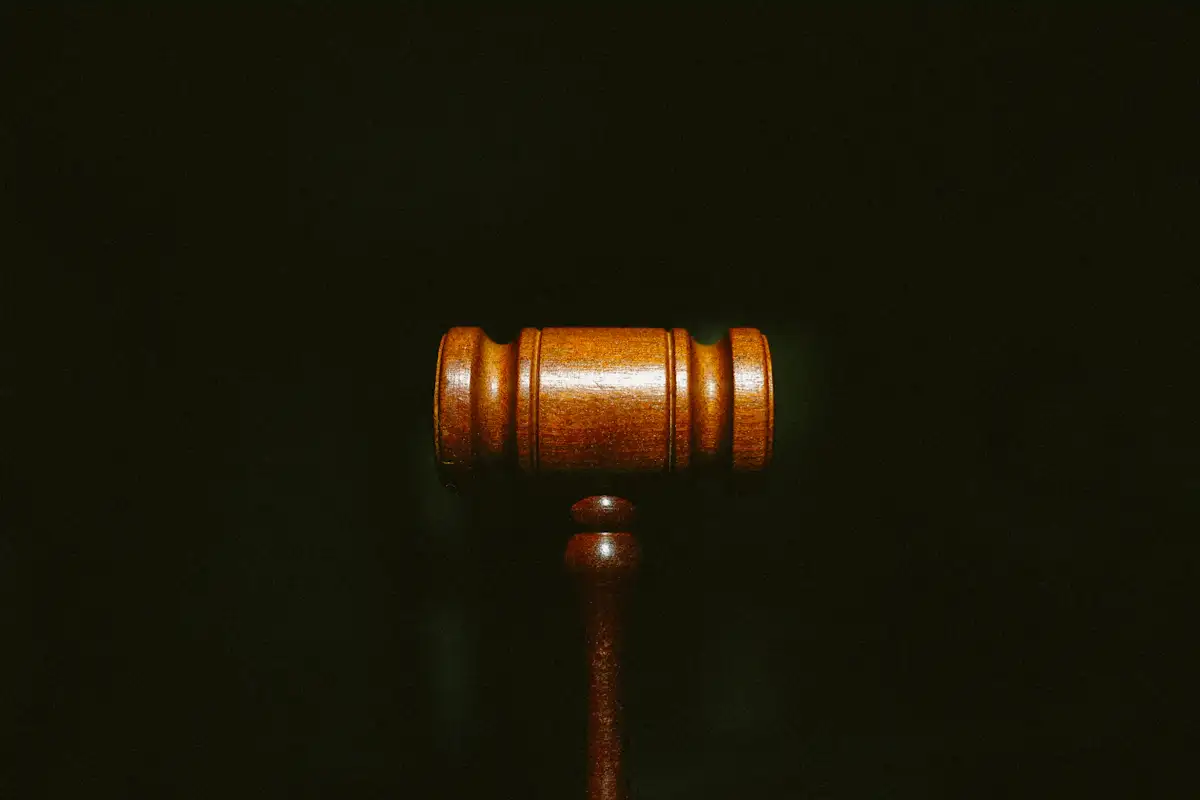 Law books in a legal setting